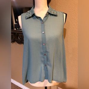 iris basic Womens sheer top size small‎ -A1
